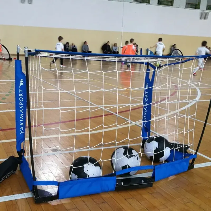 Ворота футбольні YakimaSport MINI UNI 120 х 80 см, синьо-білі