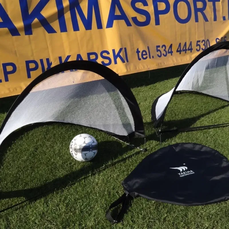 Ворота футбольні Yakimasport POP-UP 120 х 80 см, чорно-білі Ворота футбольні Yakimasport POP-UP 120 х 80 см, чорно-білі