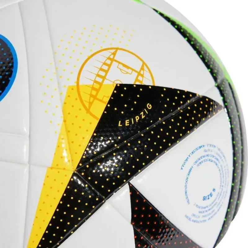 М'яч футбольний Adidas Euro24 Fussballiebe League IN9367 розмір 5, біло-чорний