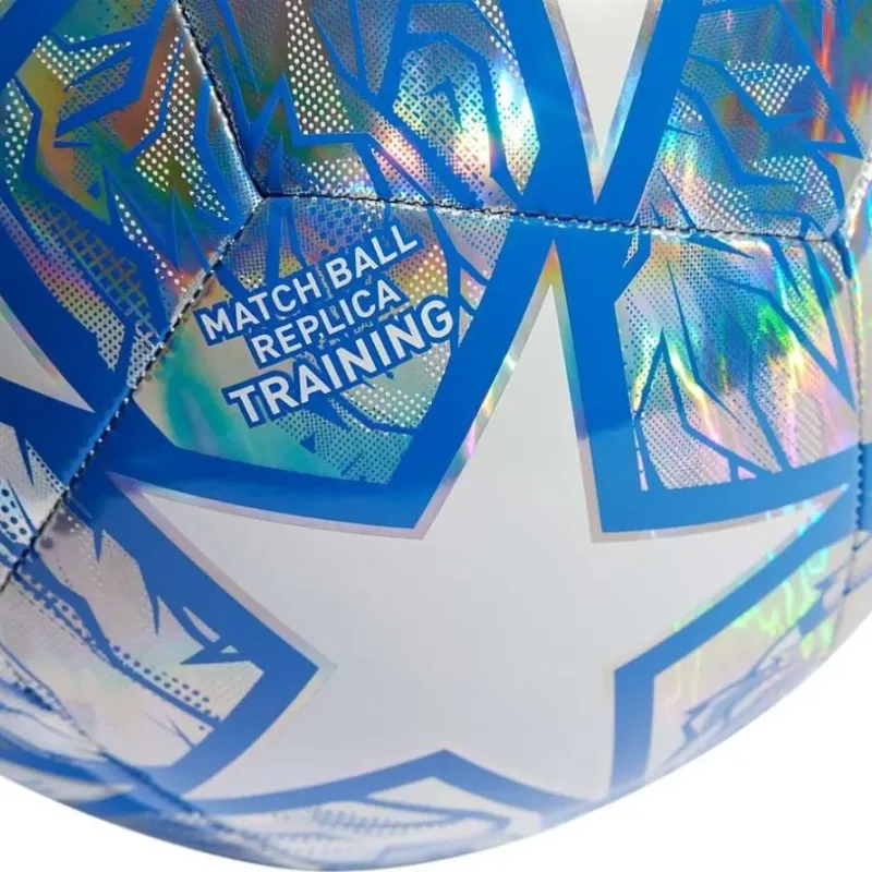 М'яч футбольний Adidas UCL Training IN9326 розмір 5, біло-сірий