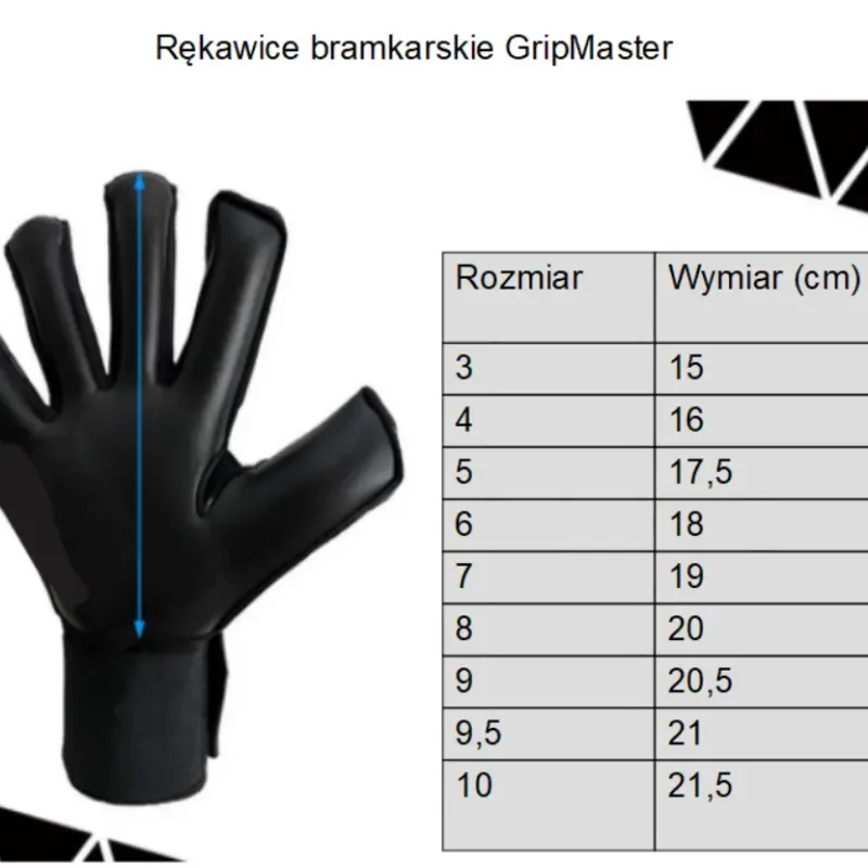 Рукавички воротарські Yakimasport GripMaster р. 8, чорно-зелений