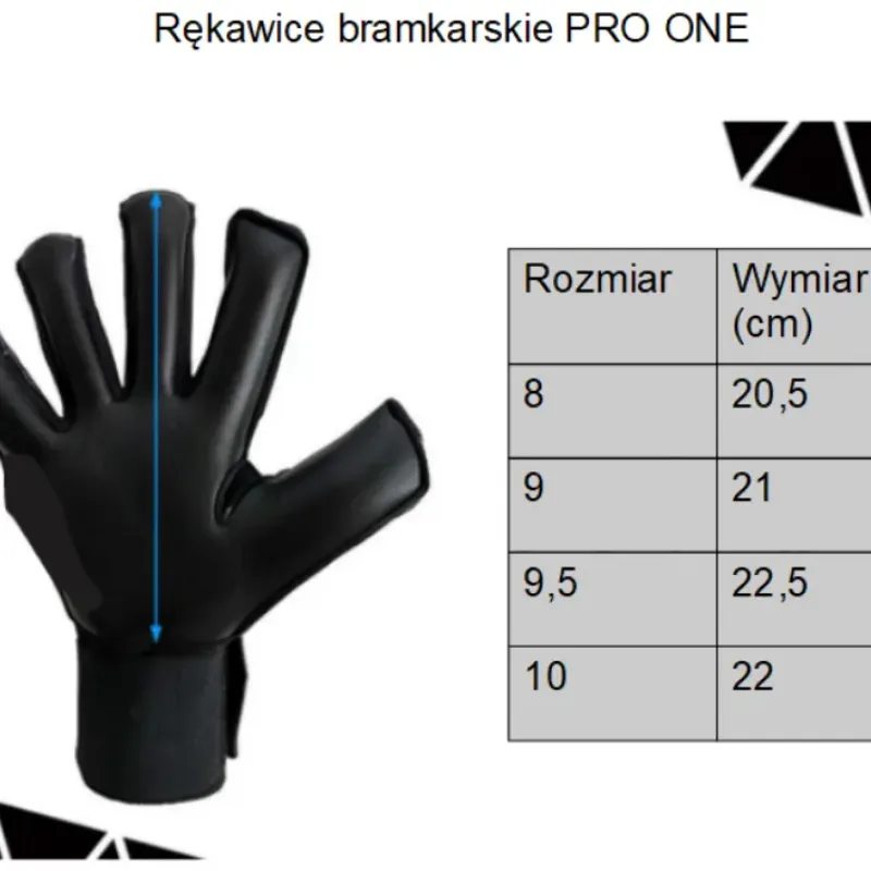 Рукавички воротарські Yakimasport PRO ONE р. 8, чорно-оранжеві