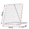 Сітка тренувальна для футболу Neo-Sport NS-491 Rebounder 120 x 120 х 107 см, червона