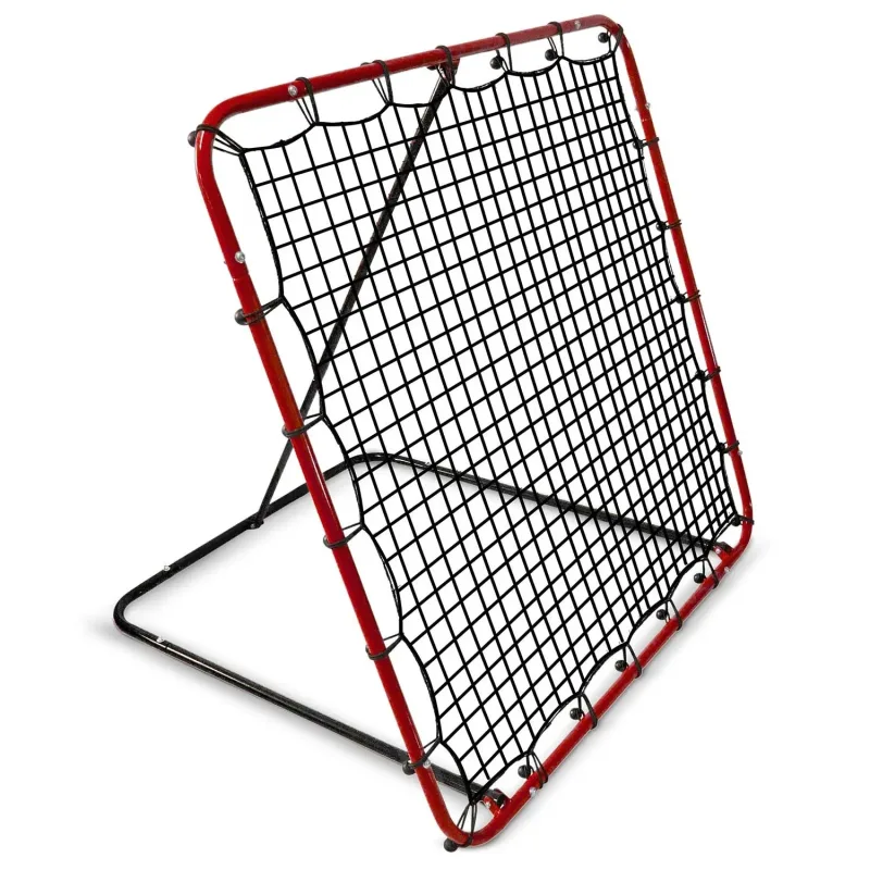 Сітка тренувальна для футболу Neo-Sport NS-491 Rebounder 120 x 120 х 107 см, червона