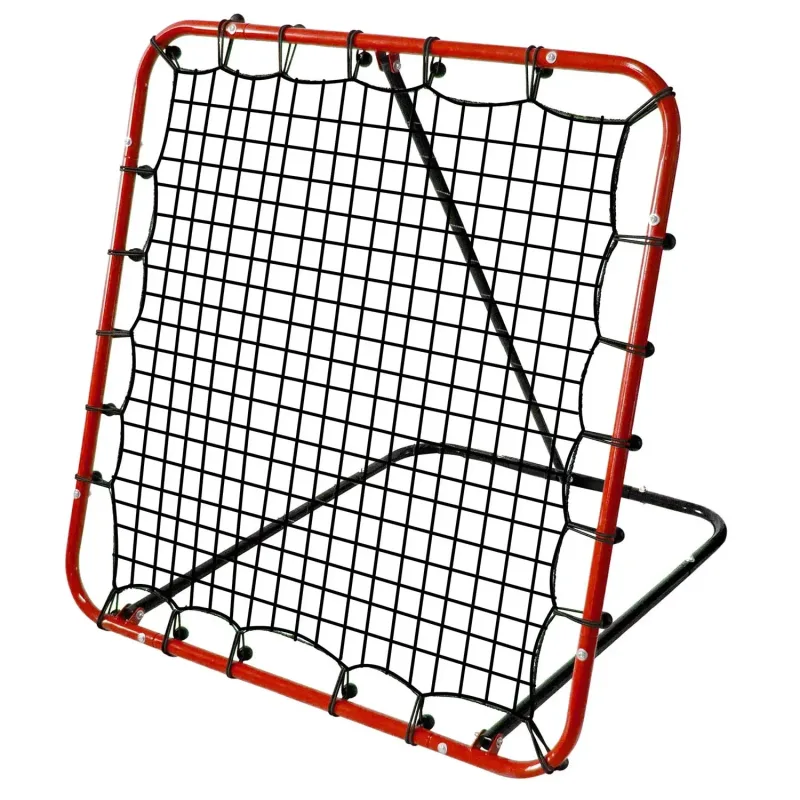 Сітка тренувальна для футболу Neo-Sport NS-491 Rebounder 120 x 120 х 107 см, червона
