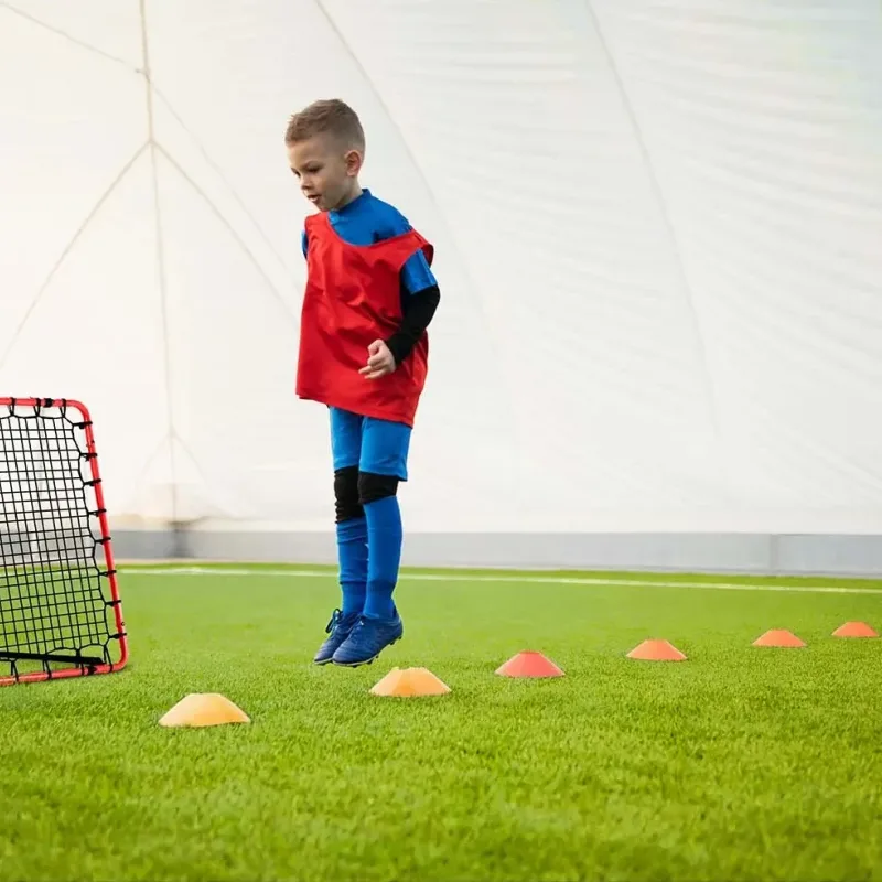 Сітка тренувальна для футболу Neo-Sport NS-491 Rebounder 120 x 120 х 107 см, червона