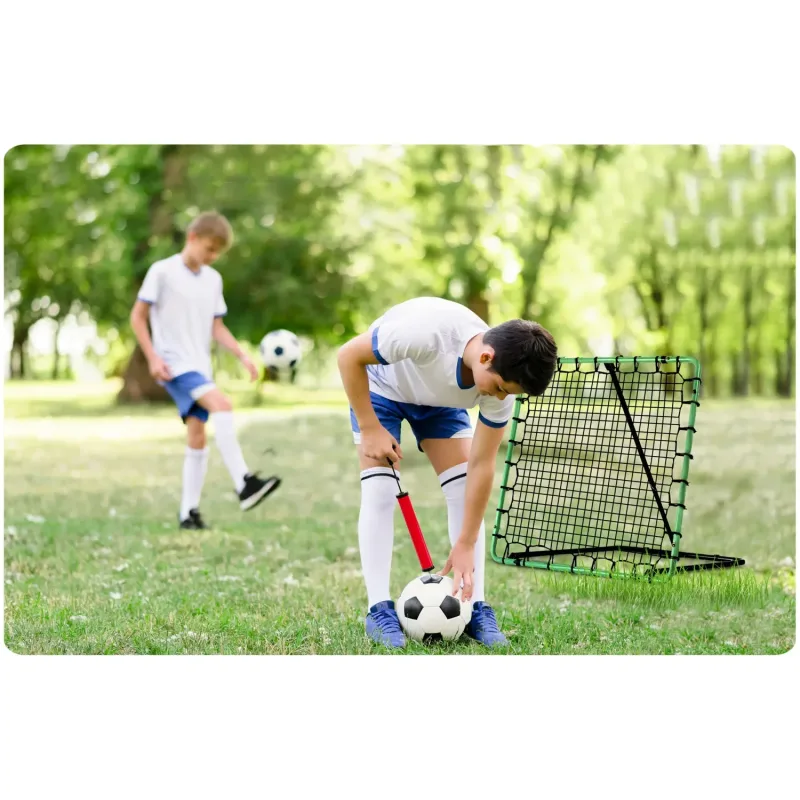Сітка тренувальна для футболу Neo-Sport Rebounder 120 x 120 см, чорно-зелена