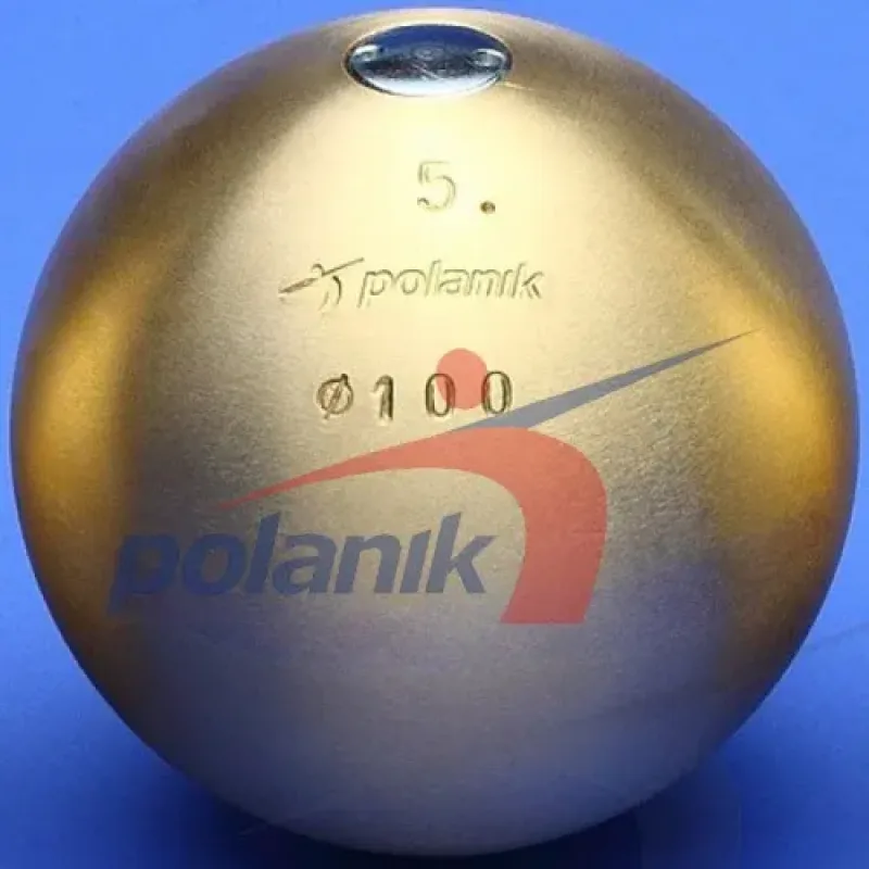 М'яч латунний змагальний Polanik 5 кг, діам. 100 мм