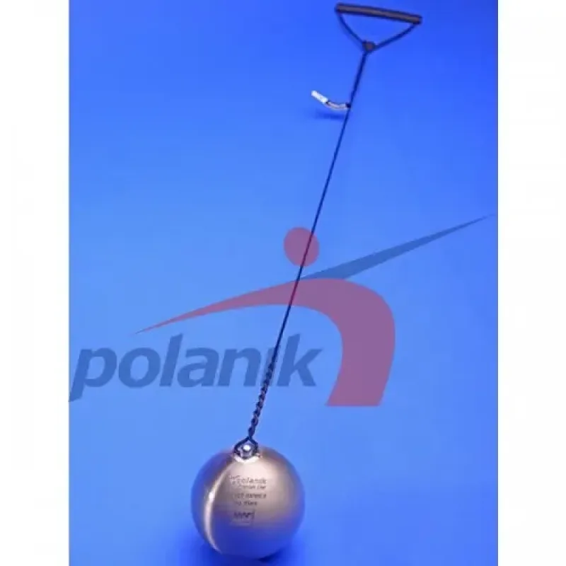 Змагальний молот з нержавіючої сталі 4 кг, Polanik Premium Line Silver Hammer, IAAF I-10-0465