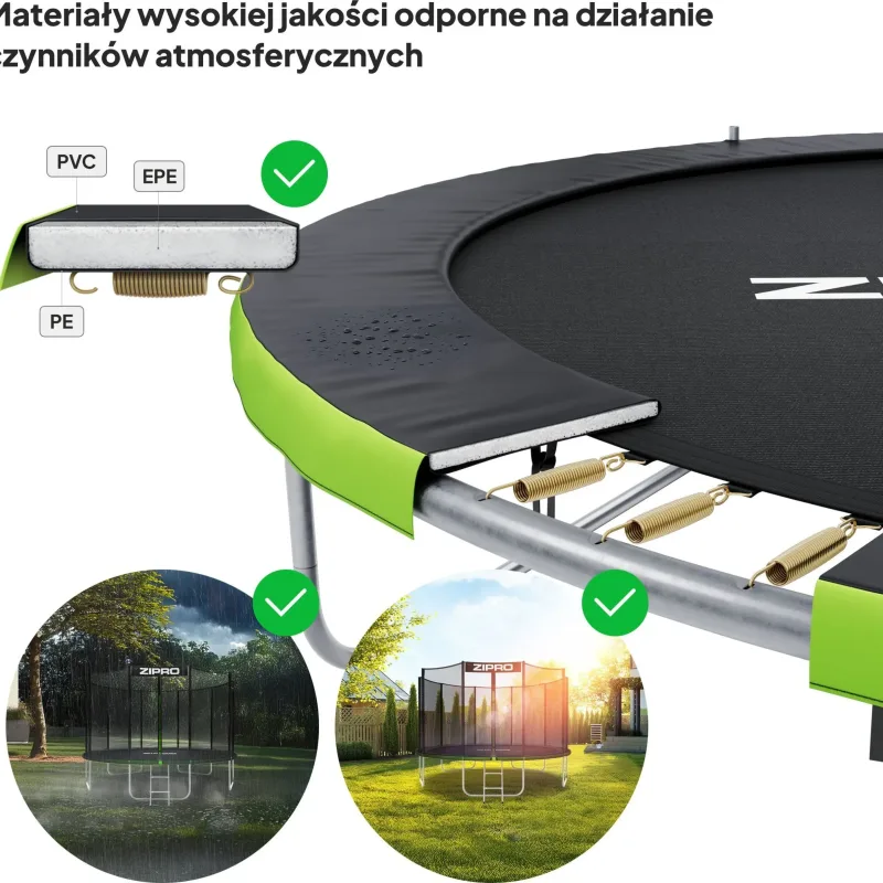 Батут Zipro Jump Pro OUT із зовнішньою сіткою 6FT (183 см) Батут Zipro Jump Pro OUT із зовнішньою сіткою 6FT (183 см)