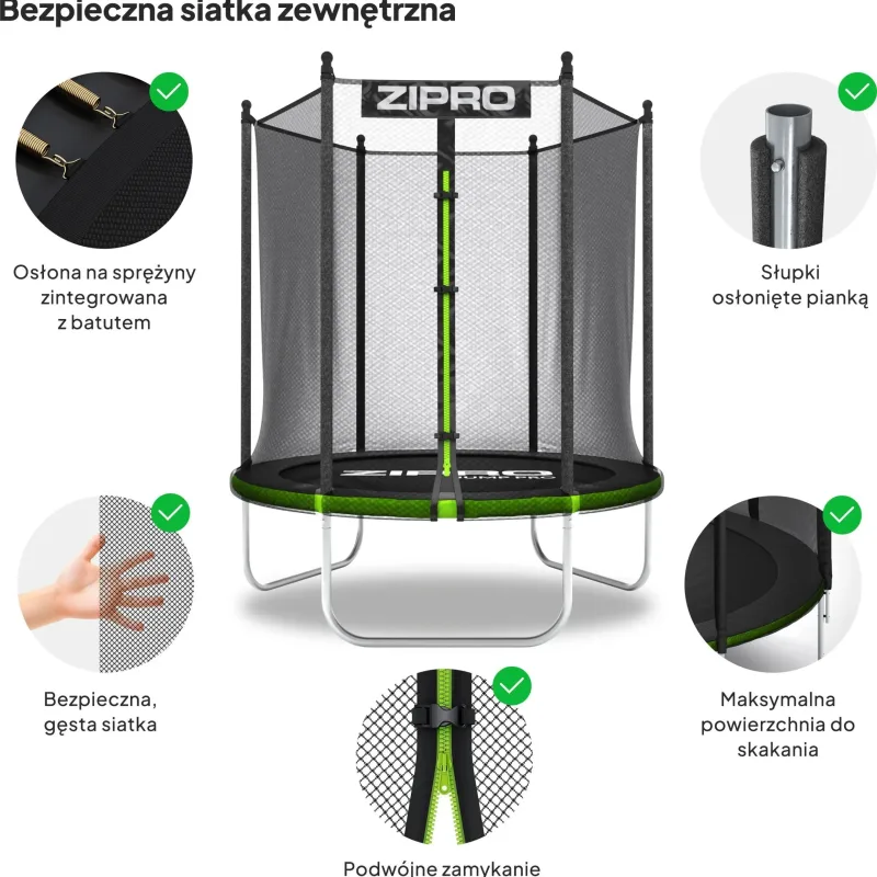 Батут Zipro Jump Pro OUT із зовнішньою сіткою 4FT (127 см) Батут Zipro Jump Pro OUT із зовнішньою сіткою 4FT (127 см)