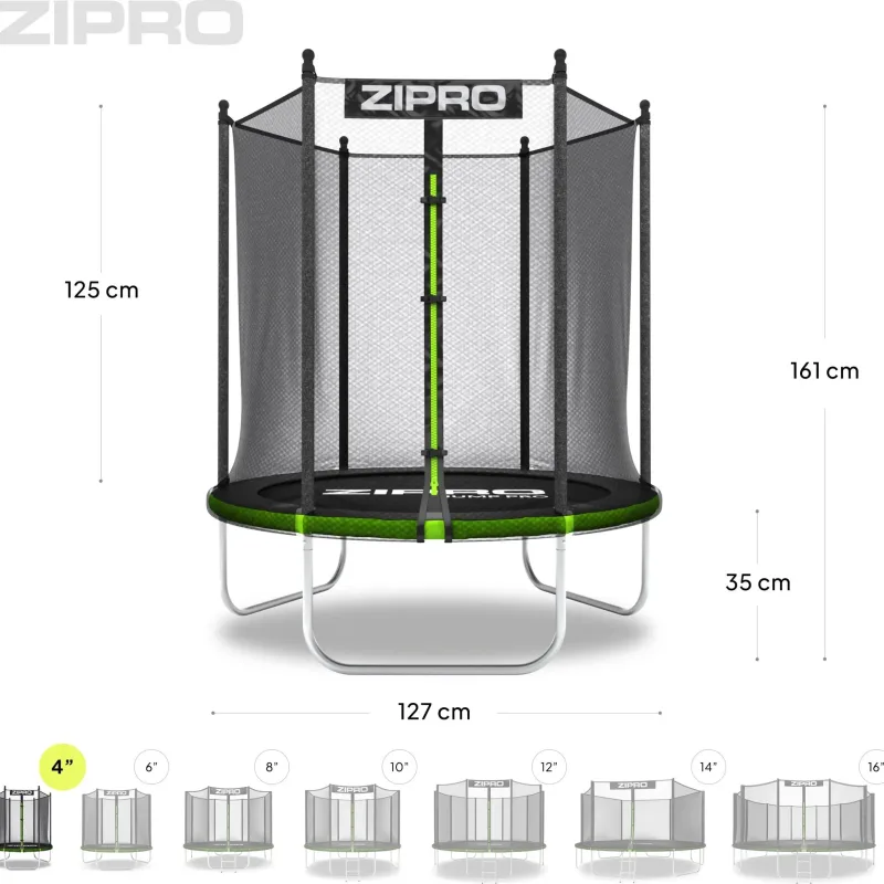 Батут Zipro Jump Pro OUT із зовнішньою сіткою 4FT (127 см) Батут Zipro Jump Pro OUT із зовнішньою сіткою 4FT (127 см)