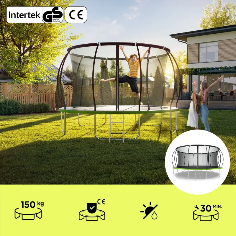 Батут Zipro Jump Pro Premium із внутрішньою сіткою 16FT (496 см)