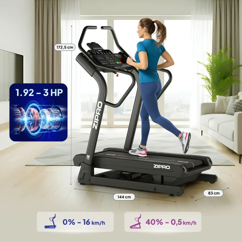 Бігова доріжка Zipro Shred з нахилом до 40%