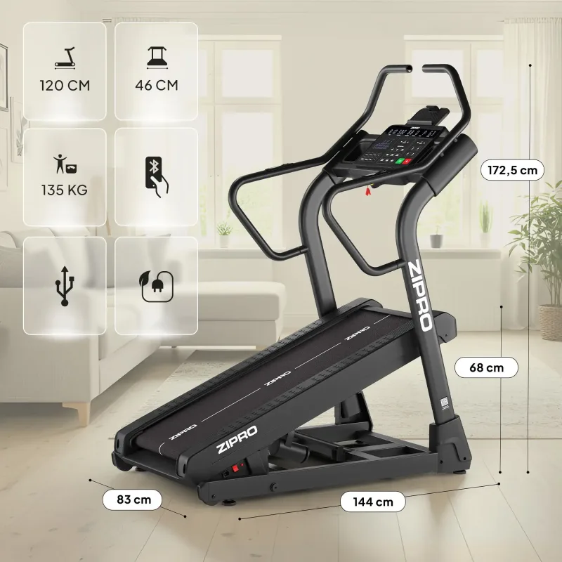 Бігова доріжка Zipro Shred з нахилом до 40%