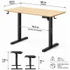 Комп'ютерний стіл SENSE7 NOJO LIGHT 120×60 см з електричним регулюванням висоти, світло-коричнево-чорний Комп'ютерний стіл SENSE7 NOJO LIGHT 120×60 см з електричним регулюванням висоти, світло-коричнево-чорний