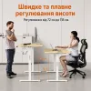 Комп'ютерний стіл SENSE7 NOJO LIGHT 120×60 см з електричним регулюванням висоти, світло-коричнево-білий Комп'ютерний стіл SENSE7 NOJO LIGHT 120×60 см з електричним регулюванням висоти, світло-коричнево-білий