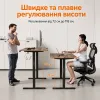 Комп'ютерний стіл SENSE7 NOJO LIGHT 140×70 см з електричним регулюванням висоти, темно-коричневий Комп'ютерний стіл SENSE7 NOJO LIGHT 140×70 см з електричним регулюванням висоти, темно-коричневий