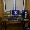Комп'ютерний стіл SENSE7 NOJO LIGHT 140×70 см з електричним регулюванням висоти, темно-коричневий Комп'ютерний стіл SENSE7 NOJO LIGHT 140×70 см з електричним регулюванням висоти, темно-коричневий
