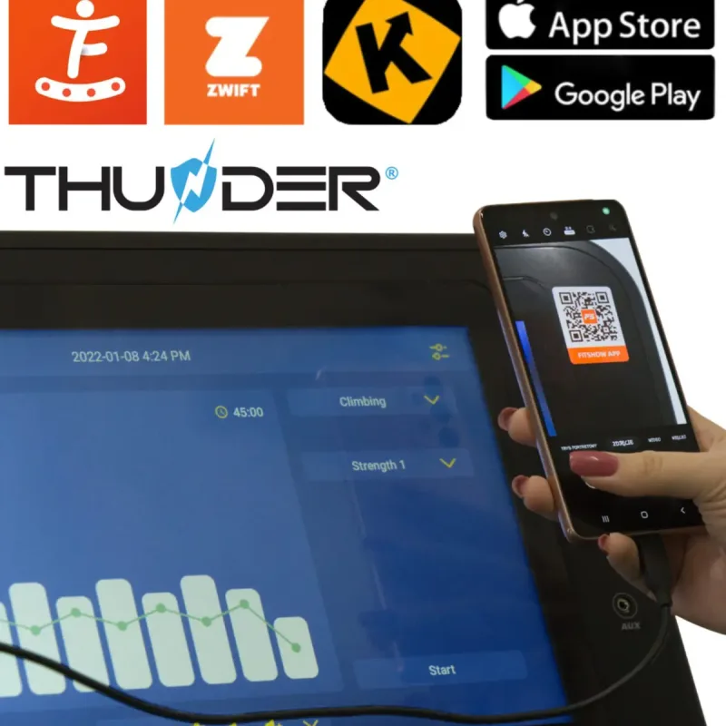 Бігова доріжка електрична THUNDER IGNITE-S-TFT-BLACK