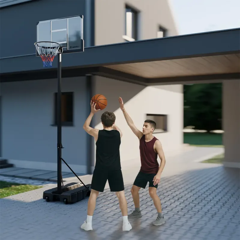 Стійка баскетбольна регульована inSPORTline Tifton 305 см, чорна