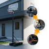 Стійка баскетбольна регульована inSPORTline Tifton 305 см, чорна