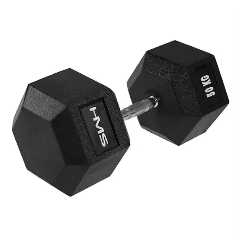 Гантель шестигранна HMS HEX PRO, 50 кг