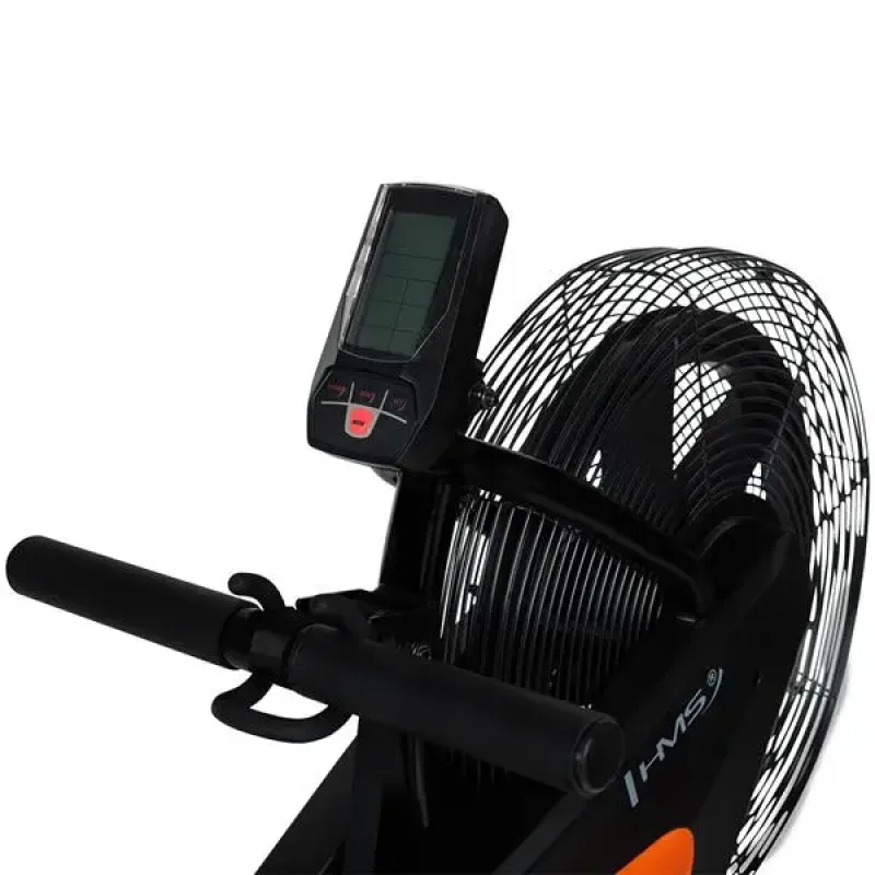 Веслувальний тренажер повітряний AirRower HMS ZP6591 чорно-помаранчевий Веслувальний тренажер повітряний AirRower HMS ZP6591 чорно-помаранчевий