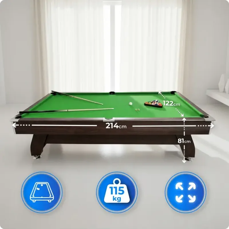 Більярдний стіл THUNDER BOLD-BROWN 7FT, 214 х 122 х 81 см Більярдний стіл THUNDER BOLD-BROWN 7FT, 214 х 122 х 81 см