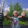 Батут THUNDER INSIDE ULTRA з внутрішньою сіткою 6 футів 183 см чорно-рожевий