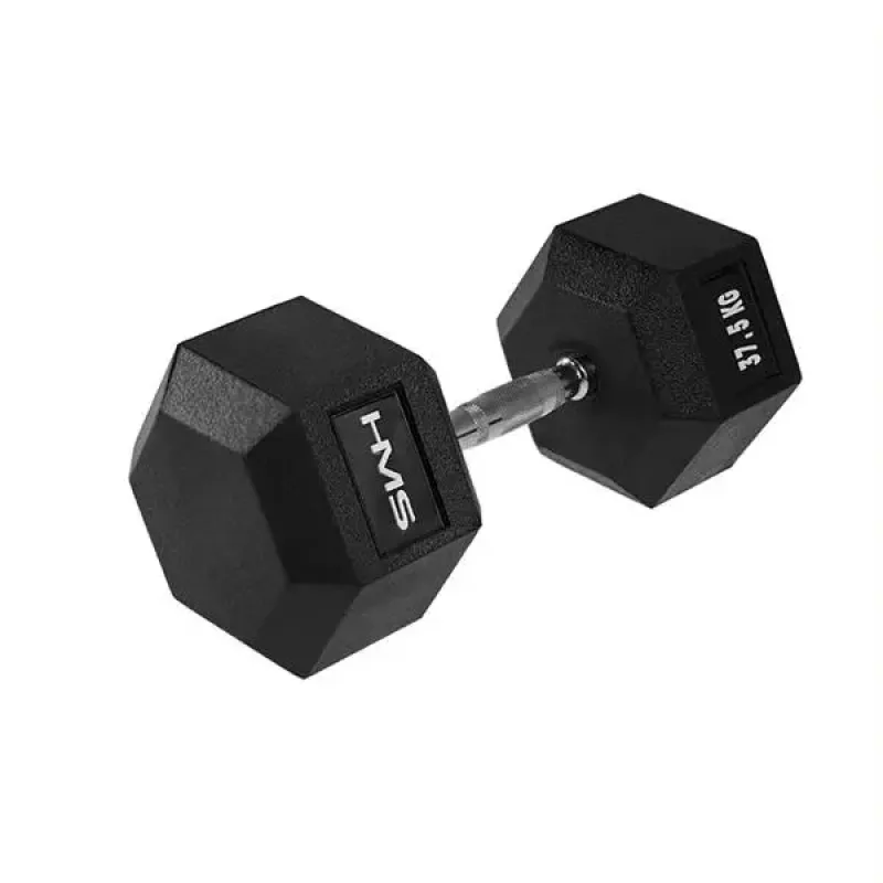 Гантель шестигранна HMS HEX PRO 37,5 кг Гантель шестигранна HMS HEX PRO 37,5 кг