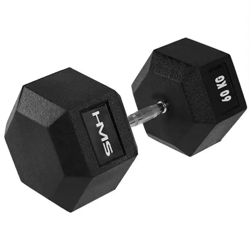 Гантель шестигранна HMS HEX PRO 60 кг Гантель шестигранна HMS HEX PRO 60 кг