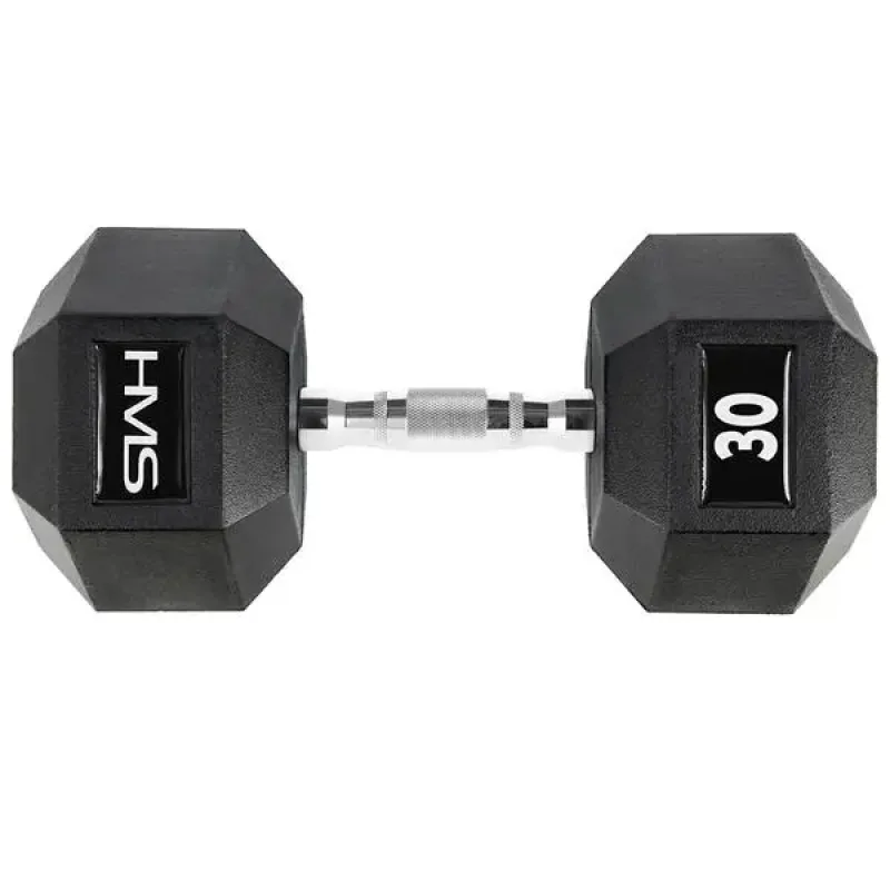 Гантель шестигранна HMS HEX PRO, 30 кг