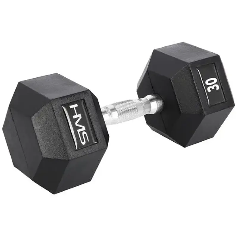 Гантель шестигранна HMS HEX PRO, 30 кг