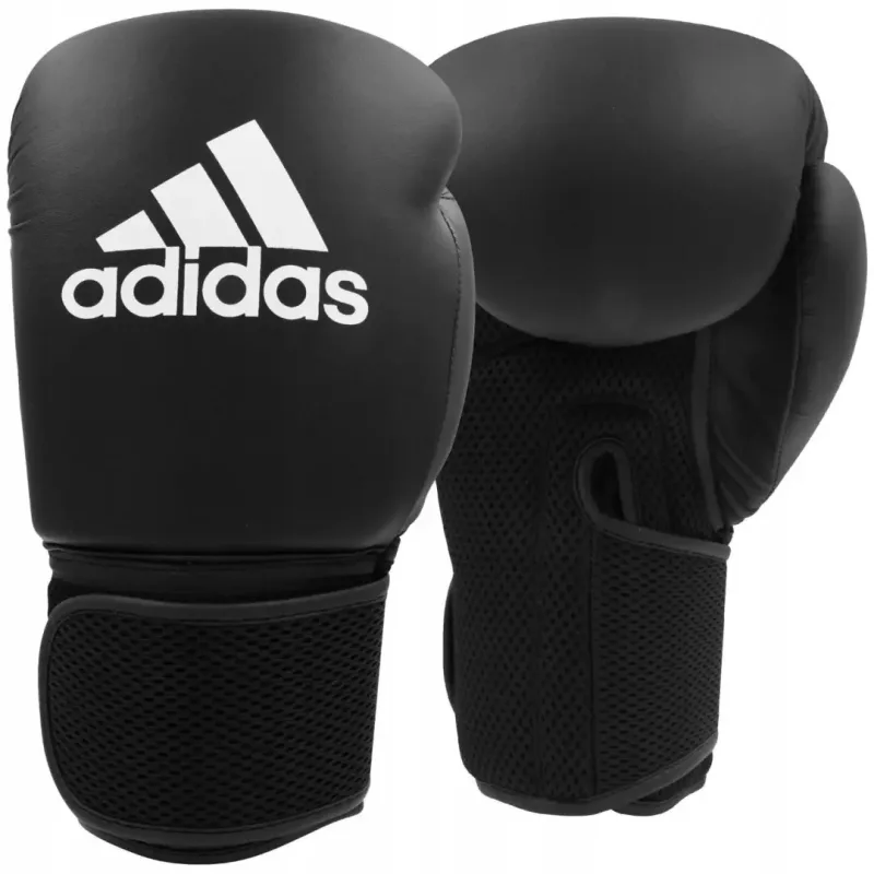 Боксерський набір ADIDAS лапи та рукавички 12 унцій, чорний