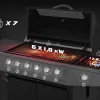 Газовий гриль LEHMANN VEGAS 12.8 kW 33.5 см x 72 см
