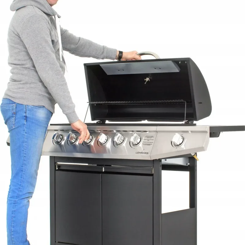 Газовий гриль LEHMANN VEGAS 12.8 kW 33.5 см x 72 см
