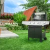 Газовий садовий гриль Lehmann Texas 2 кВт 33,5 см x 53 см