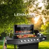 Газовий гриль LEHMANN VEGAS 6+1 чорний Газовий гриль LEHMANN VEGAS 6+1 чорний
