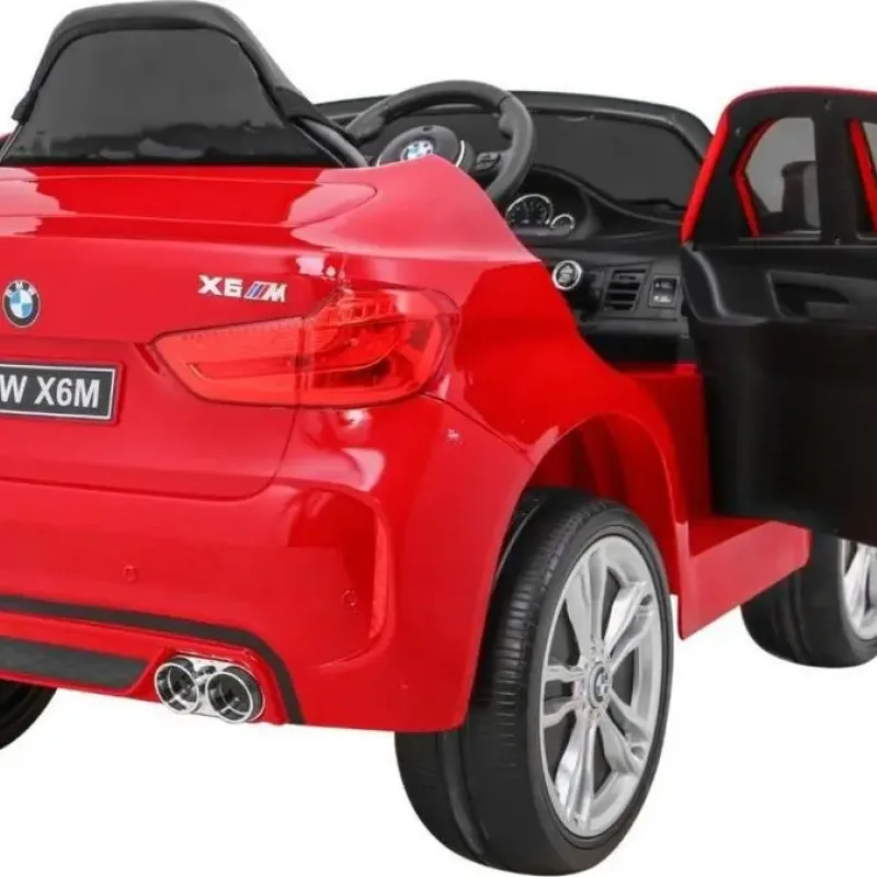Дитяча акумуляторна машинка BMW X6M Червона