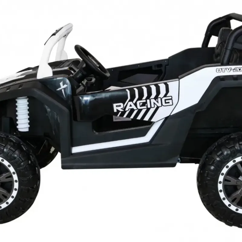 Дитячий акумуляторний баггі для 2 дітей Білий
