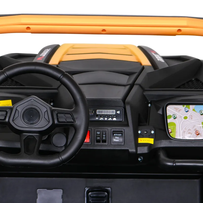 ATV Racing Баггі для 2 дітей Gold + 4x4 Drive + Пульт + Повільний старт + MP3 LED