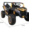 ATV Racing Баггі для 2 дітей Gold + 4x4 Drive + Пульт + Повільний старт + MP3 LED
