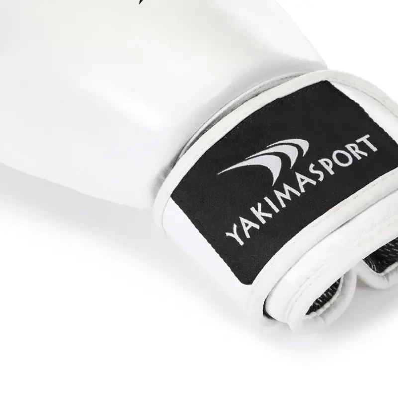 Рукавички боксерські шкіряні Yakimasport CRAB розмір 10 унцій, білі Рукавички боксерські шкіряні Yakimasport CRAB розмір 10 унцій, білі
