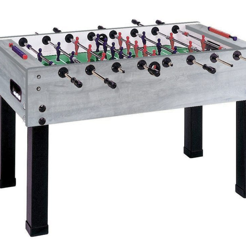 Настільний футбол Garlando G-500 сірий дуб, Наскрізні