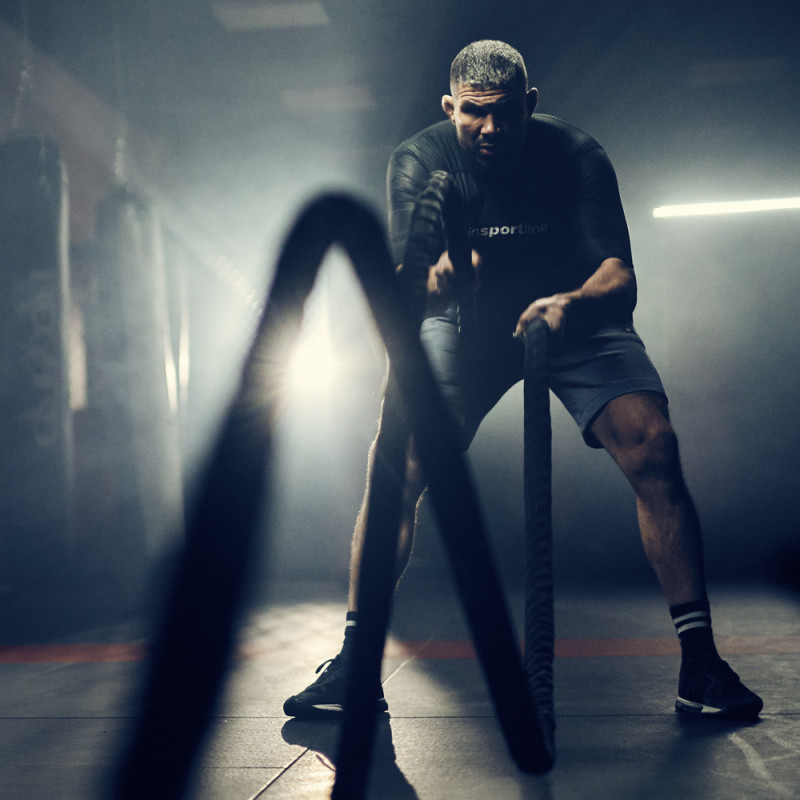 Канат тренувальний InSPORTline WaveRope Base 40мм - 9м