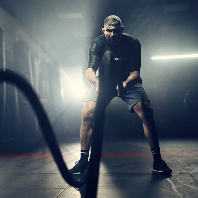 Канат тренувальний inSPORTline WaveRope Base 40мм - 15м