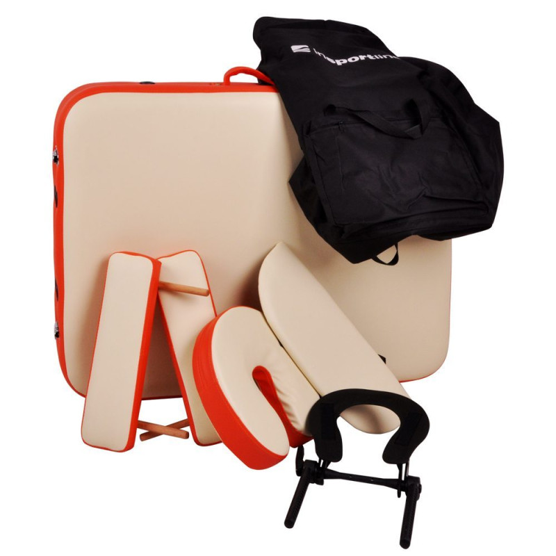 Професійний масажний стіл inSPORTline Tamati, коричневий