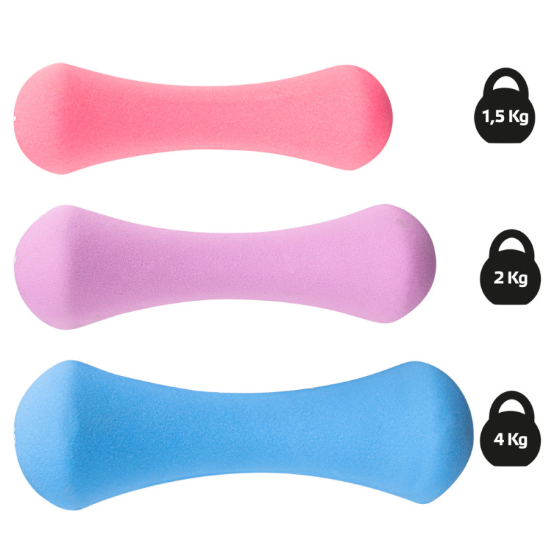 Неопреновий набір гантелей зі стійкою inSPORTline Prene