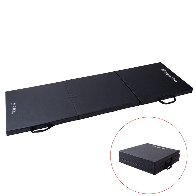 Складний гімнастичний килимок inSPORTline Trifold 195 x 90 x 5 см Колір Червоний